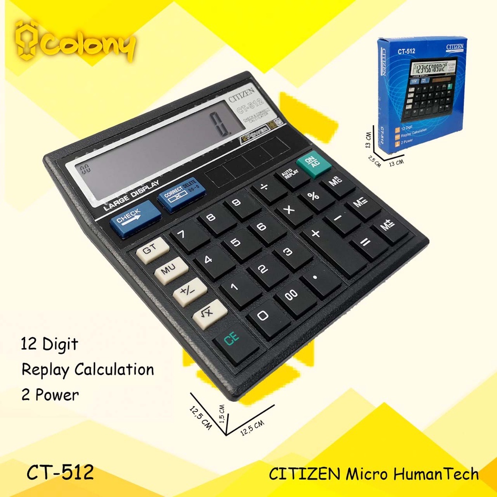 Jual Kalkulator Digital Citizen Original Kalkulator Sekolah ...