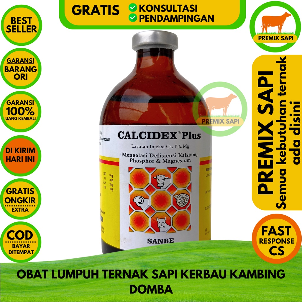 Jual Calcidex Plus Ml Obat Sapi Kerbau Kambing Domba Lumpuh