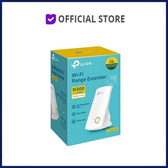 Jual TP-LINK TL-WA854RE UNIVERSAL WI-FI RANGE EXTENDER 300MBPS WHITE ...