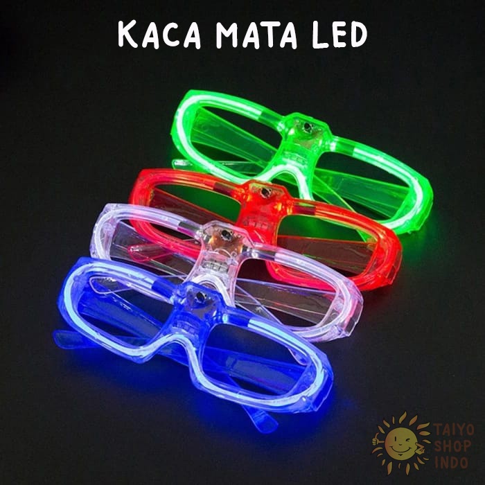 Jual Taiyo Kacamata Led Lampu Colorful Luminous Eyeglass Party Light Nyala Pesta Shopee Indonesia