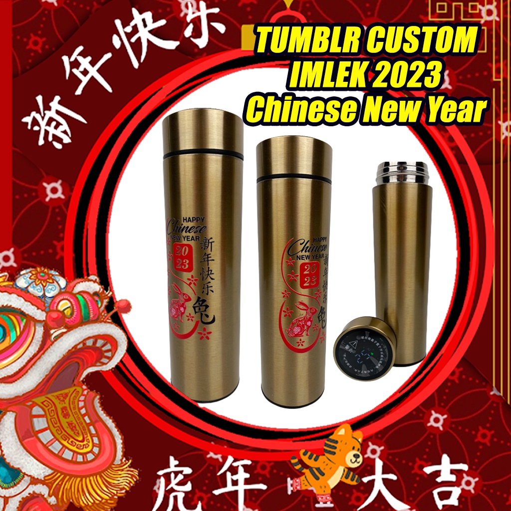 Jual Botol Tumblr Spesial Imlek Sablon Uv Led Cny Sincia Custom