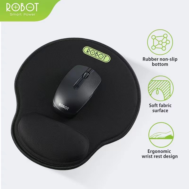 Jual Mousepad ROBOT RP02 Ergonomic Wrist Rest Laptop PC - BLACK ...