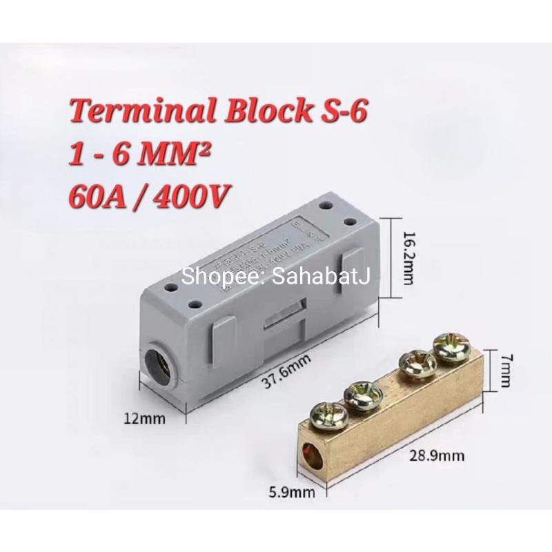 Jual Konektor Kabel Terminal Block Paralel Seri Sambungan Kabel Blok ...