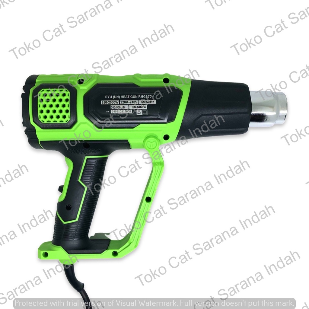 Jual HEAT GUN RYU RHG 600 - 4 RHG600-4 HOT GUN MESIN PEMANAS PACKING ...