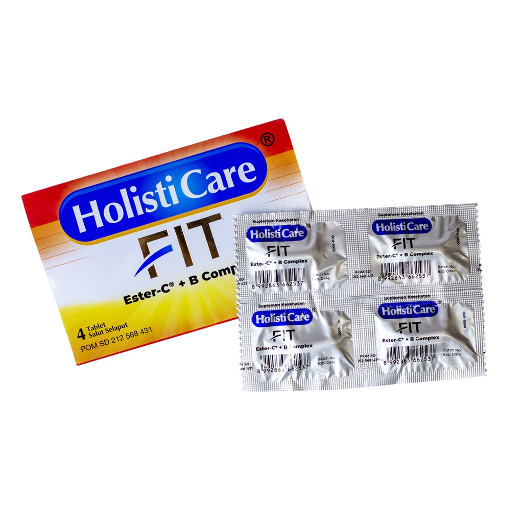 Jual HOLISTICARE FIT ESTERC DAN VITAMIN B COMPLEX ISI 4 TABLET