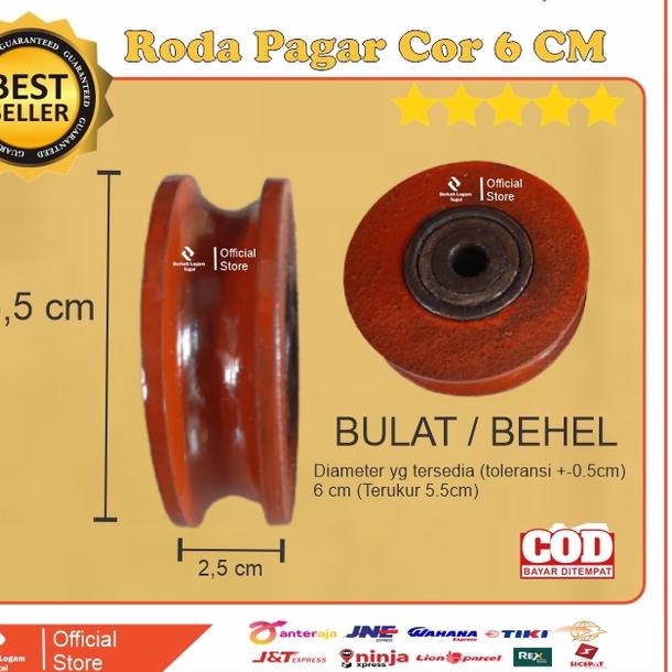 Jual Era720 Roda Pagar 6 Cm Besi Lebur Tanpa Rumah Roda Untuk Pintu Gerbang And Pagar 9572