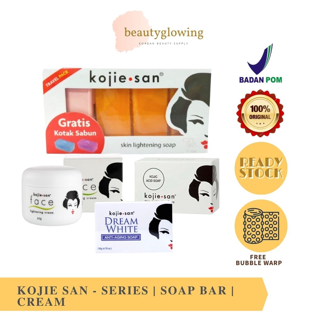 Jual Kojie San Kojic Acid Body Soap Dream White Lightening Cream Sabun Cuci Muka Badan