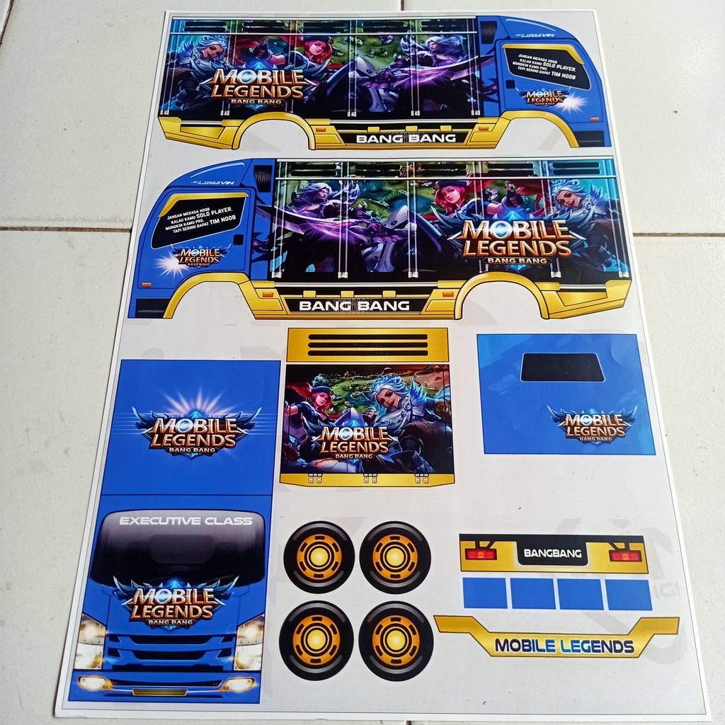 Jual Pola Stiker Miniatur Truk Oleng Mobile Legends Shopee Indonesia