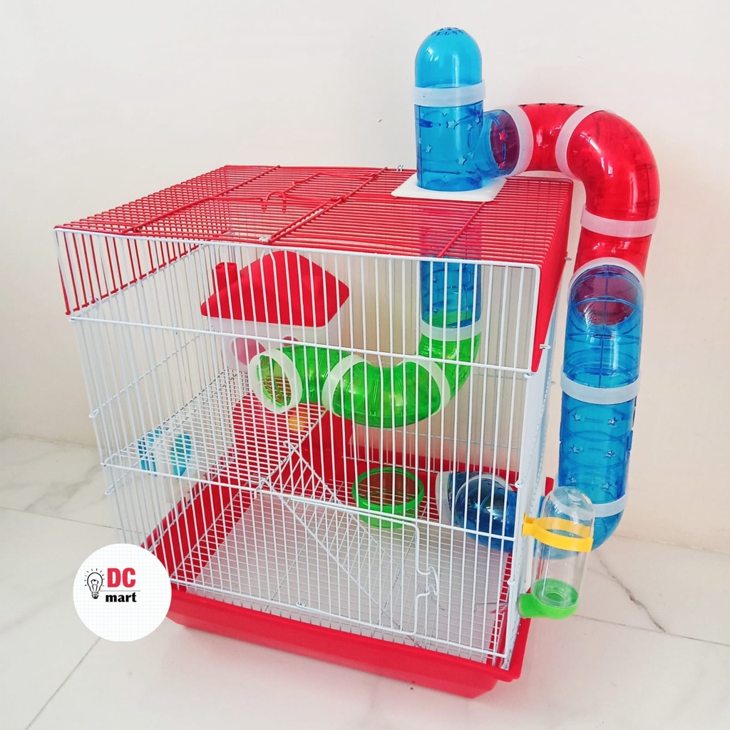 Jual Kandang Hamster 2 Susun Tipe FUNTASTIC /HM-07/Villa Hewan Hamster ...