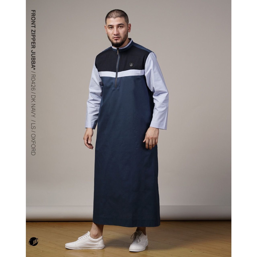 Jual SAMASE Jubba Jubah Front Zipper R042 Baju Sholat Gamis Pakaian