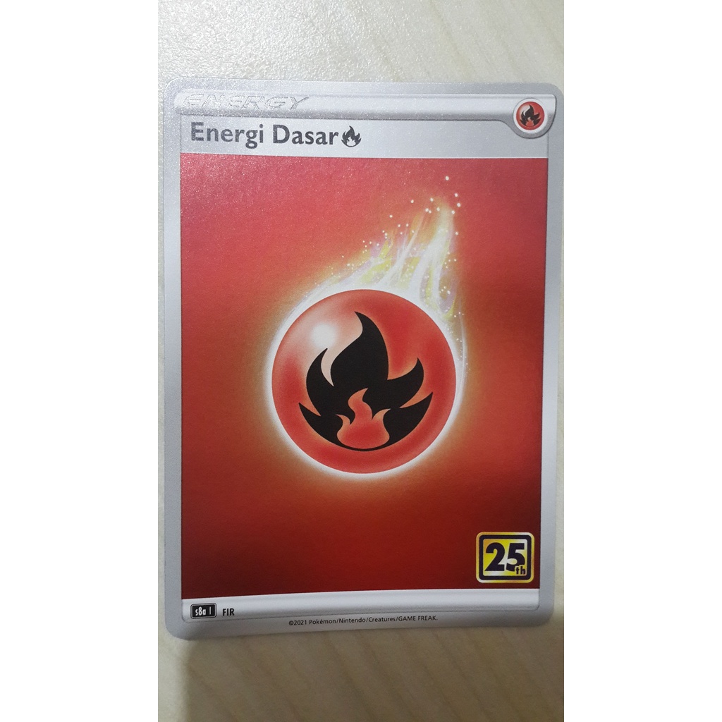 Jual POKEMON TCG INDONESIA ENERGI API EDISI 25TH ANNIVERSARY | Shopee ...