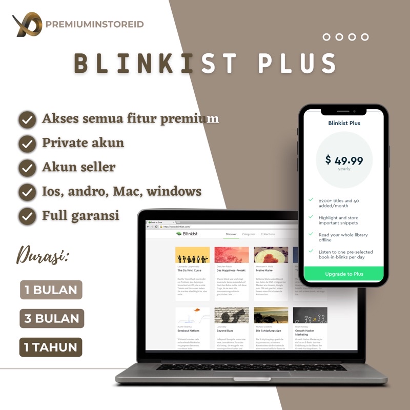 Jual Blinkist premium private Shopee Indonesia