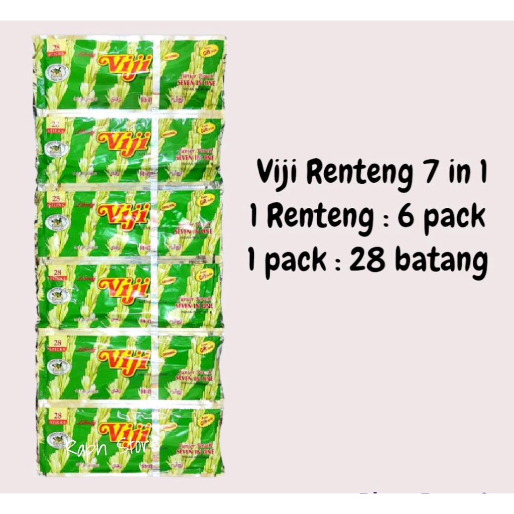 Jual Per Renteng Dupa Viji Renteng 7 in 1 Isi 6 pack | Shopee Indonesia