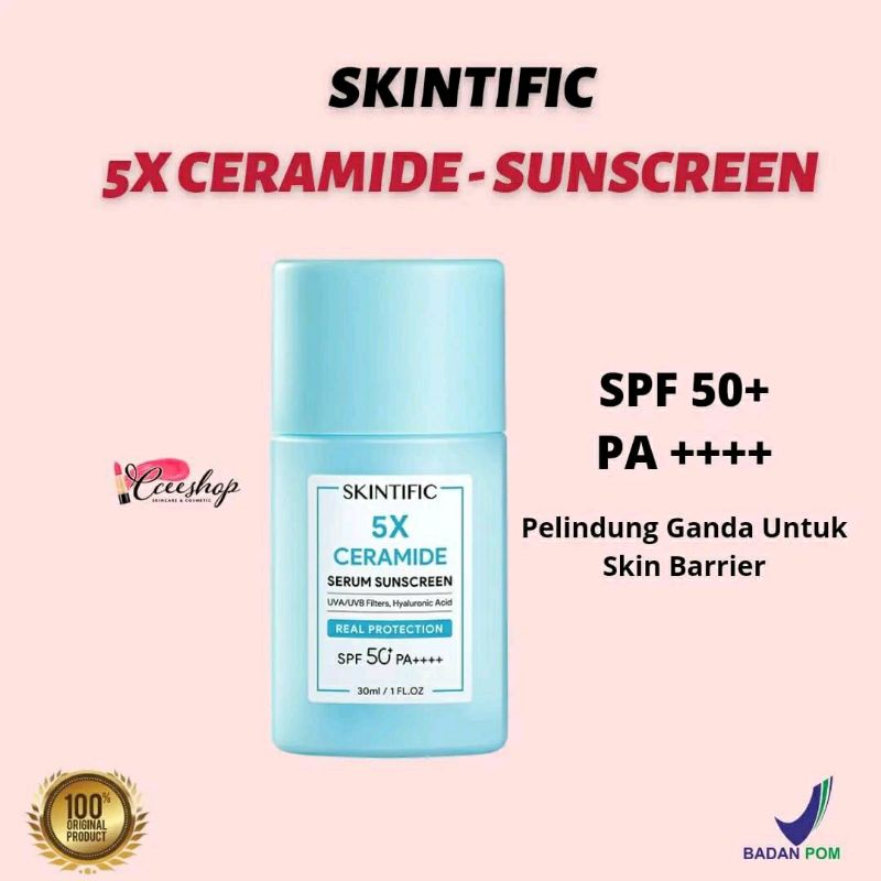 Jual SKINTIFIC 5X Ceramide Serum Sunscreen SPF50 PA++++ | Shopee Indonesia