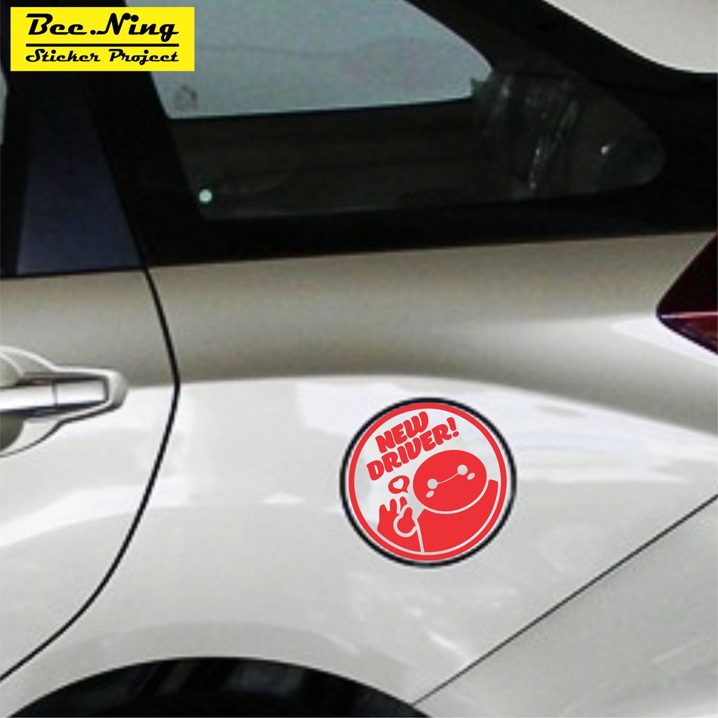 Jual Stiker Tangki Mobil Baymax New Driver Lucu 12 Cm Stiker Mobil Keren Cutting Sticker Mobil 7731