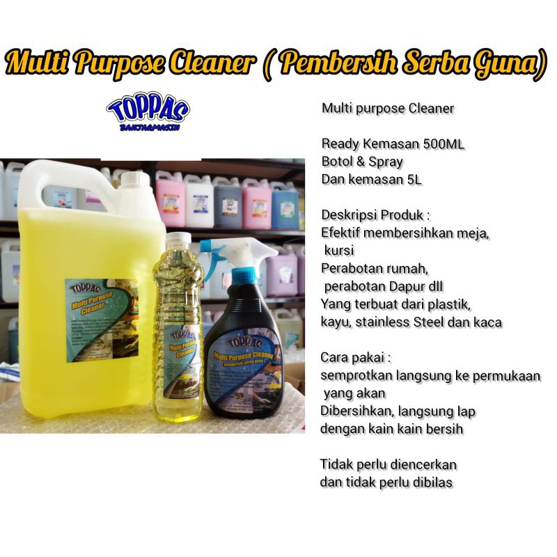 Jual Pembersih Serba Guna Toppas 5 Liter | Shopee Indonesia