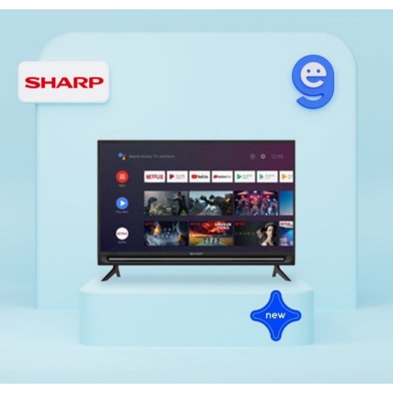 Jual TV SHARP 50 INCH ANDROID SMART TV 50EG Shopee Indonesia