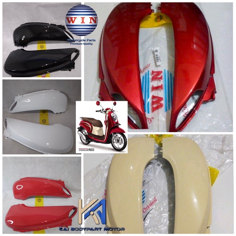 Jual Cover Body Halus Set Scoopy Fi Injek Kempol Cover