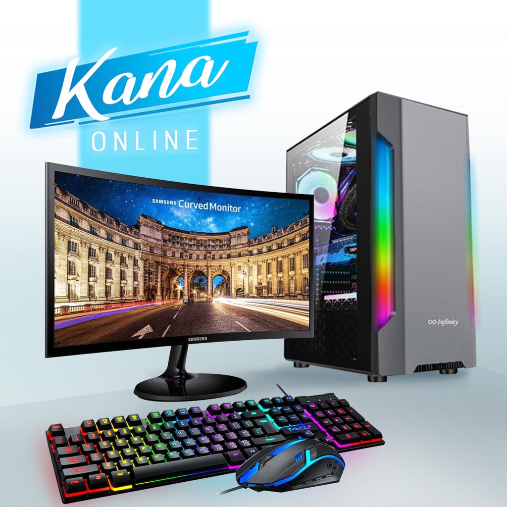 Jual Pc Gaming Editing Intel Core I Fullset Ram Gb Vga Ssd Gb Hdd Gb Monitor