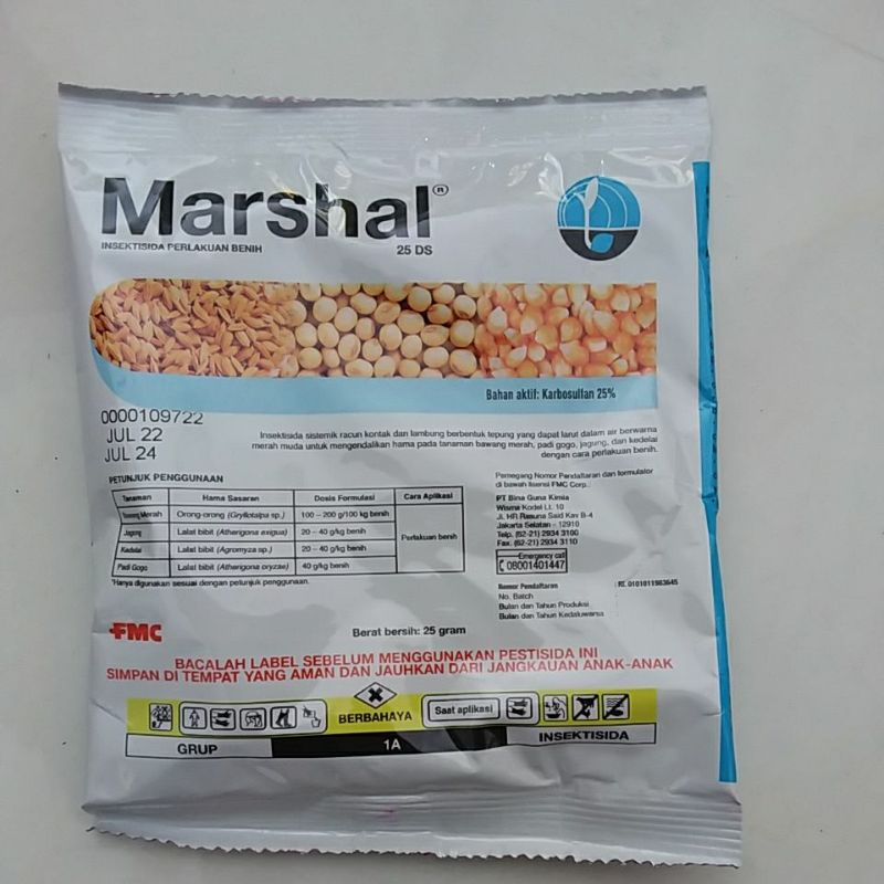 Jual INSEKTISIDA Marshal 25 DS - 25 gr PEMBASMI SEMUT PEMAKAN BENIH DAN ...