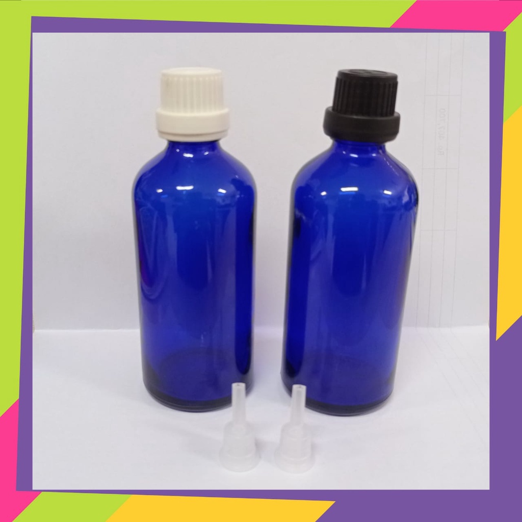 Jual 100ml Blue dan 100ml Green Botol kosong/botol serum/botol minum ...
