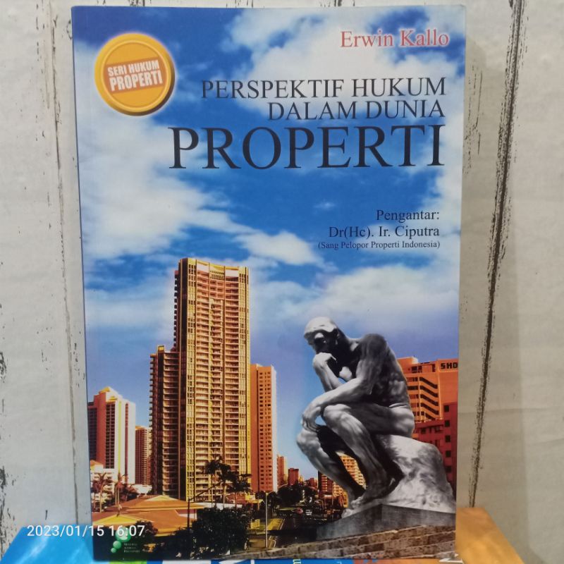 Jual ORIGINAL BUKU PERSPEKTIF HUKUM DALAM DUNIA PROPERTI Karangan Erwin ...