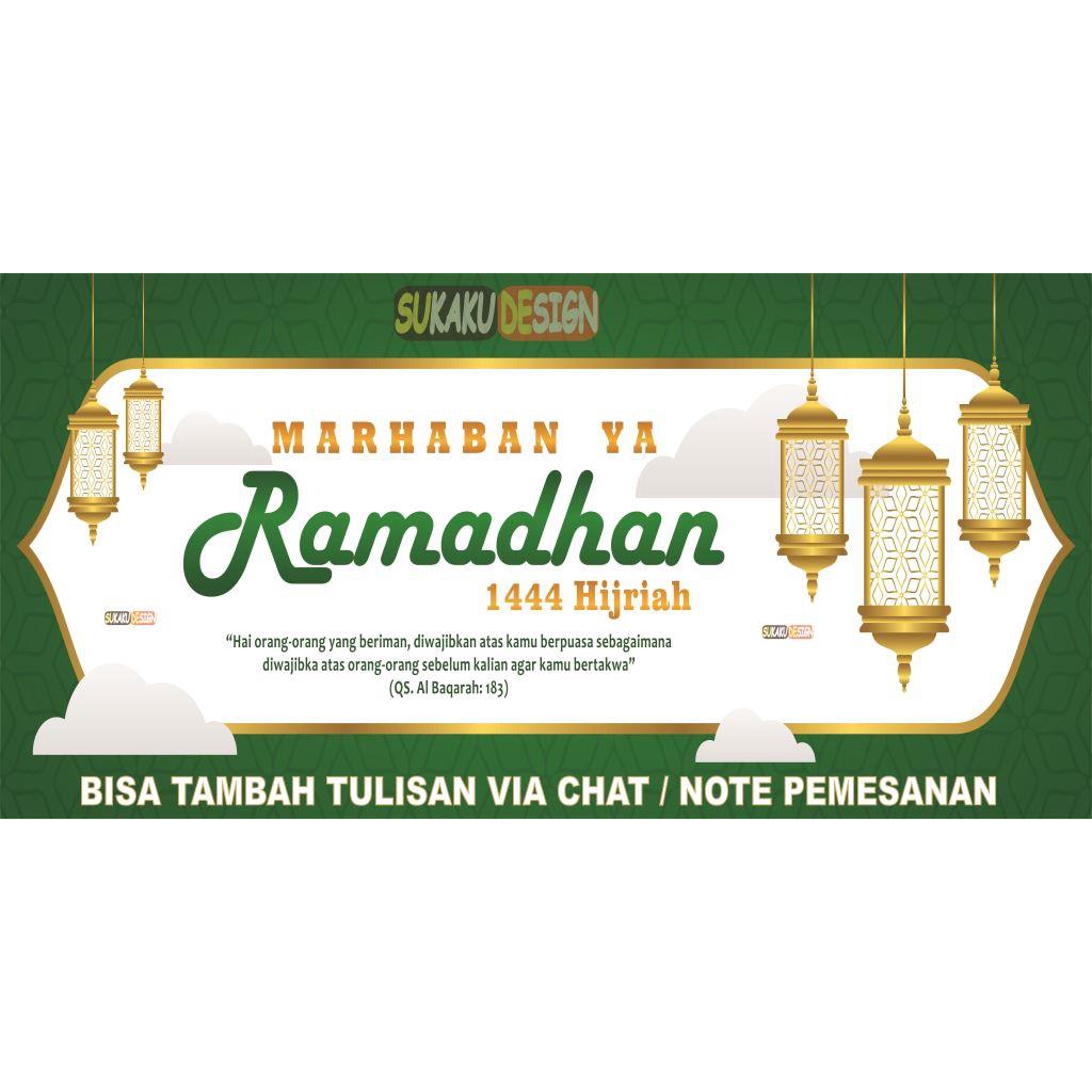 Jual Banner Spanduk Marhaban Ya Ramadhan 1444 H Tahun 2023 Shopee