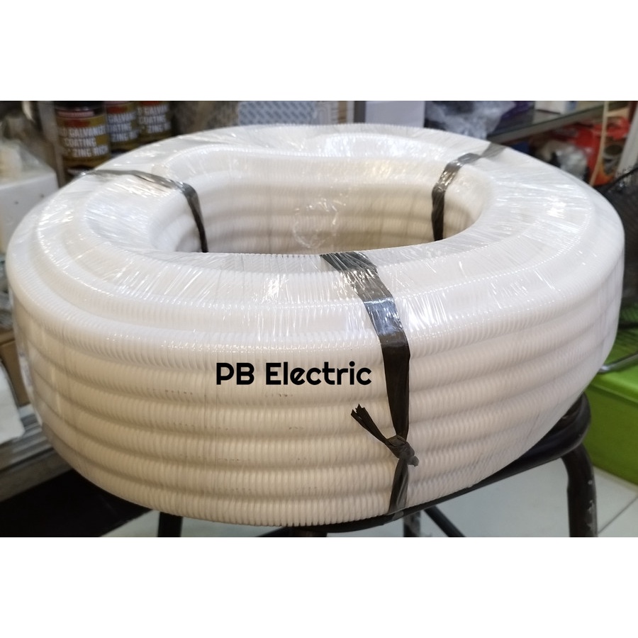 Jual Flexibel Conduit PVC 13 mm / Fleksibel Conduit PVC Polos 13 mm (2 ...