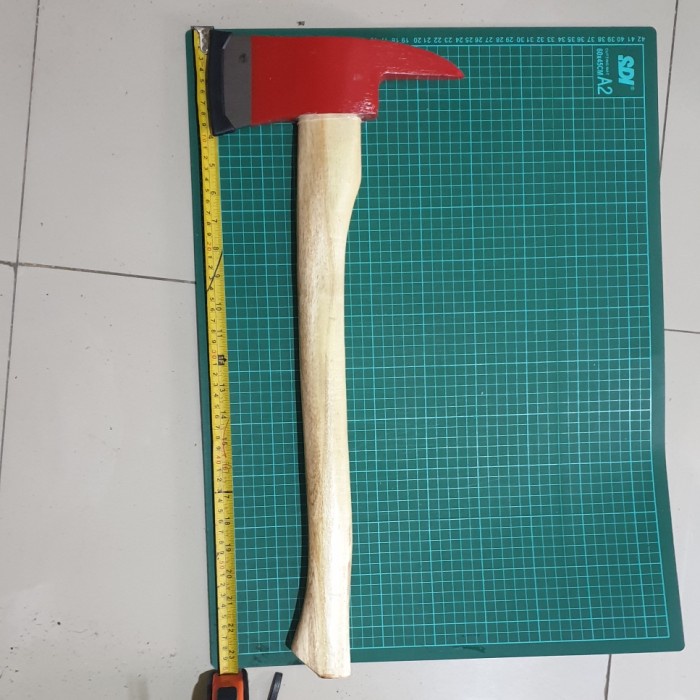 Jual Kapak Pemadam Fire Axe Kampak Damkar Gagang Kayu Dua Mata Cm