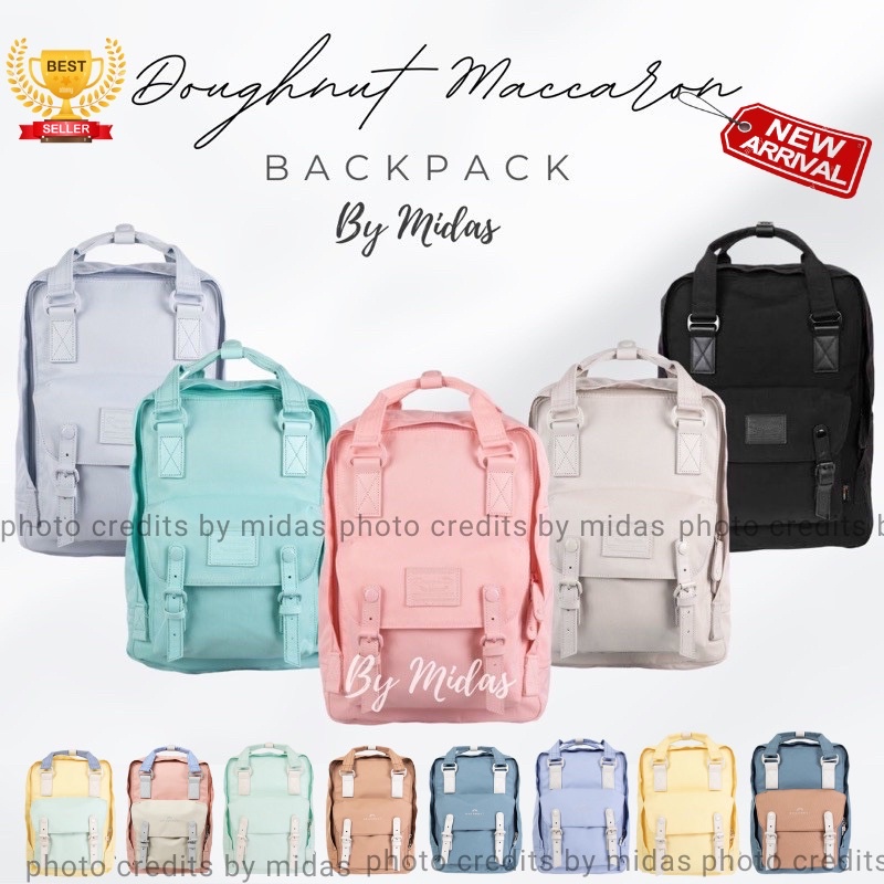 Jual CRAZY SALE !! TAS BACKPACK DOUGHNUT MACCARON LARGE - Main Image