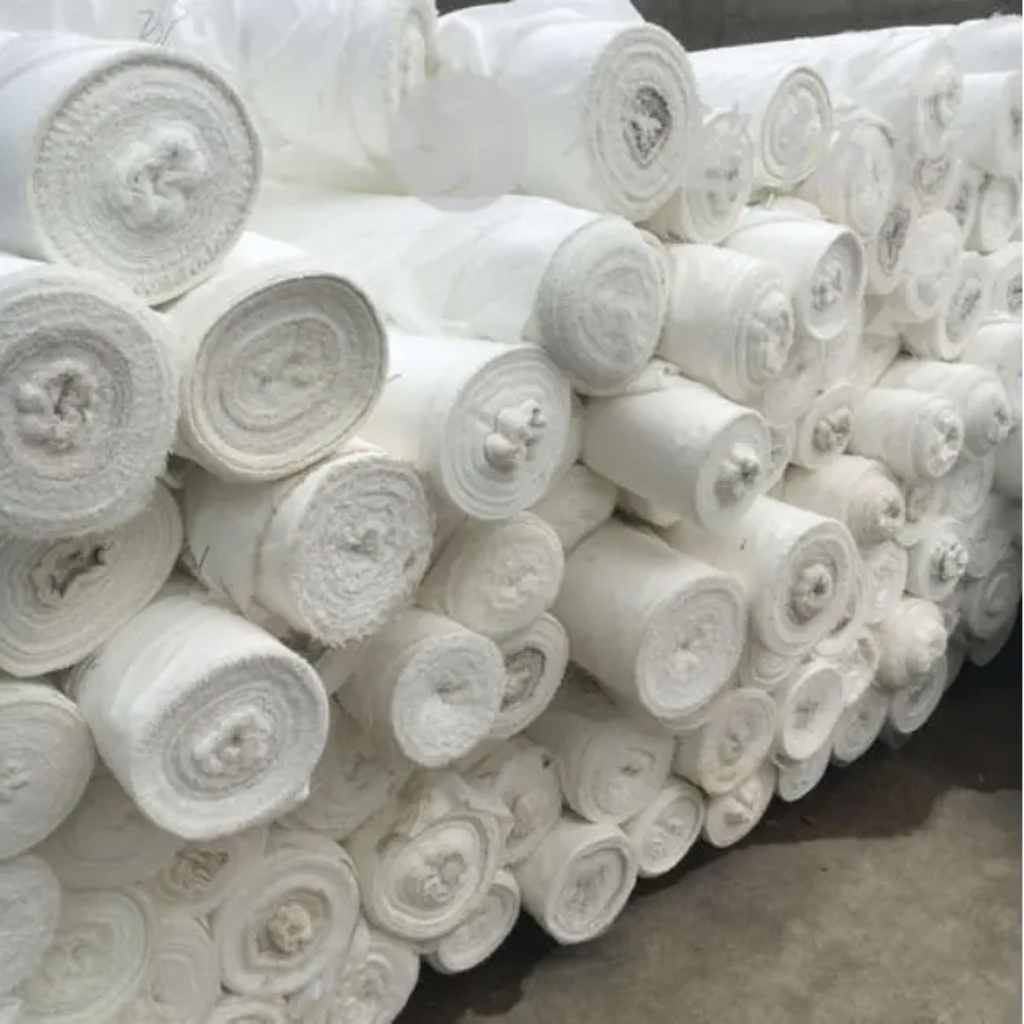 Jual Kain Kaci Kafan Mori Putih 115 cm 150 cm Per Meter | Shopee Indonesia