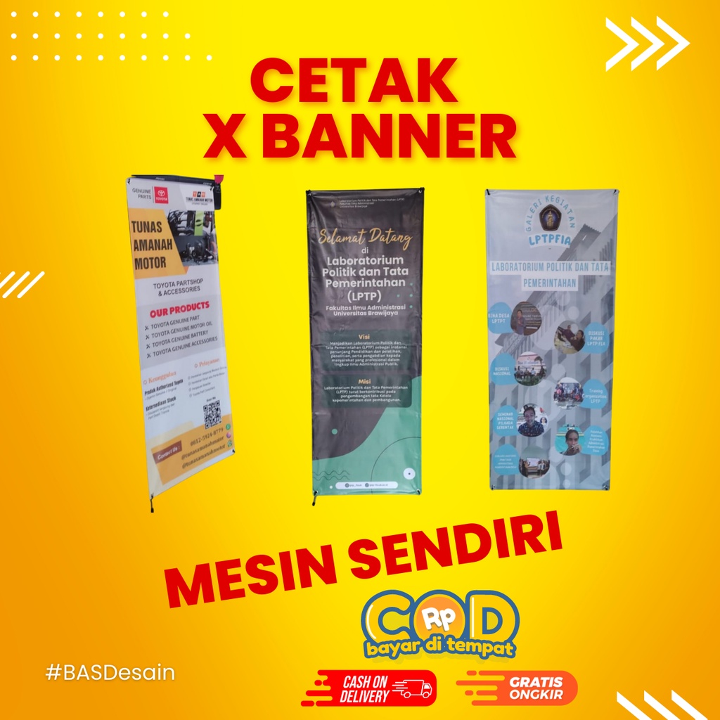 Jual X-BANNER / BANNER / STAND BANNER / X-BANER / XBENER / Y-BANNER / X ...