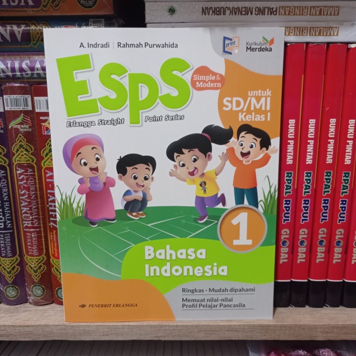 Jual BUKU SD ESPS BAHASA INDONESIA KELAS 1 SD / MI KURIKULUM MERDEKA ...