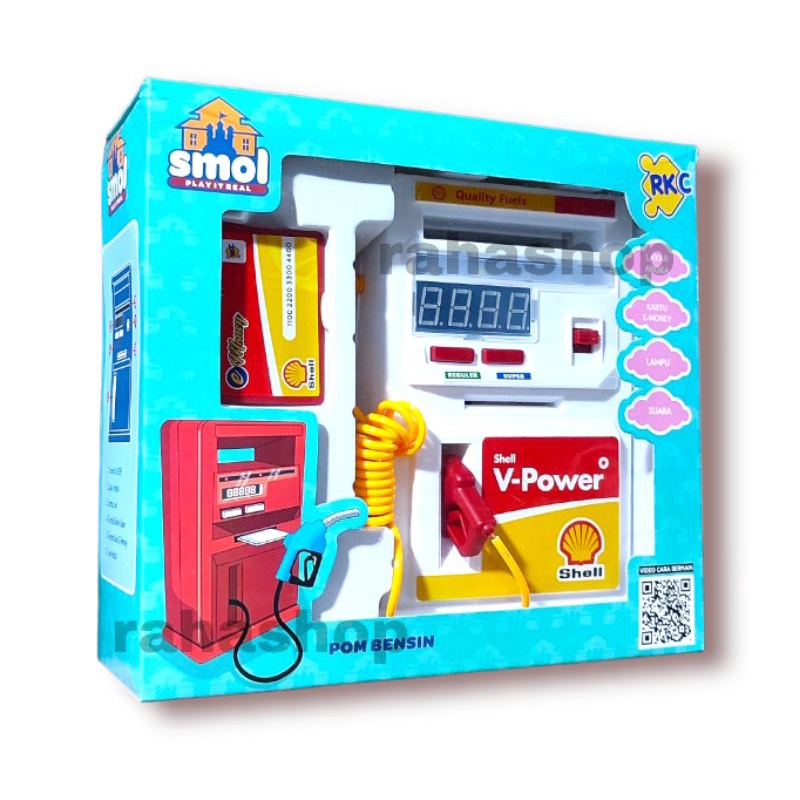 Jual Mainan anak play mini SPBU pom bensin pertamina shell | Shopee ...