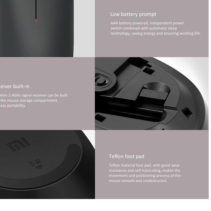 Jual Xiaomi Mijia Wireless Mouse 2.4Ghz 1000DPI - USB Wireless Dongle ...