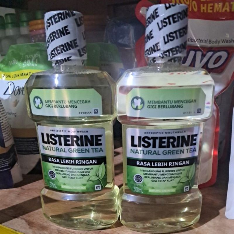 Jual Listerine Green tea Antiseptic Mouthwash 500ml Shopee Indonesia