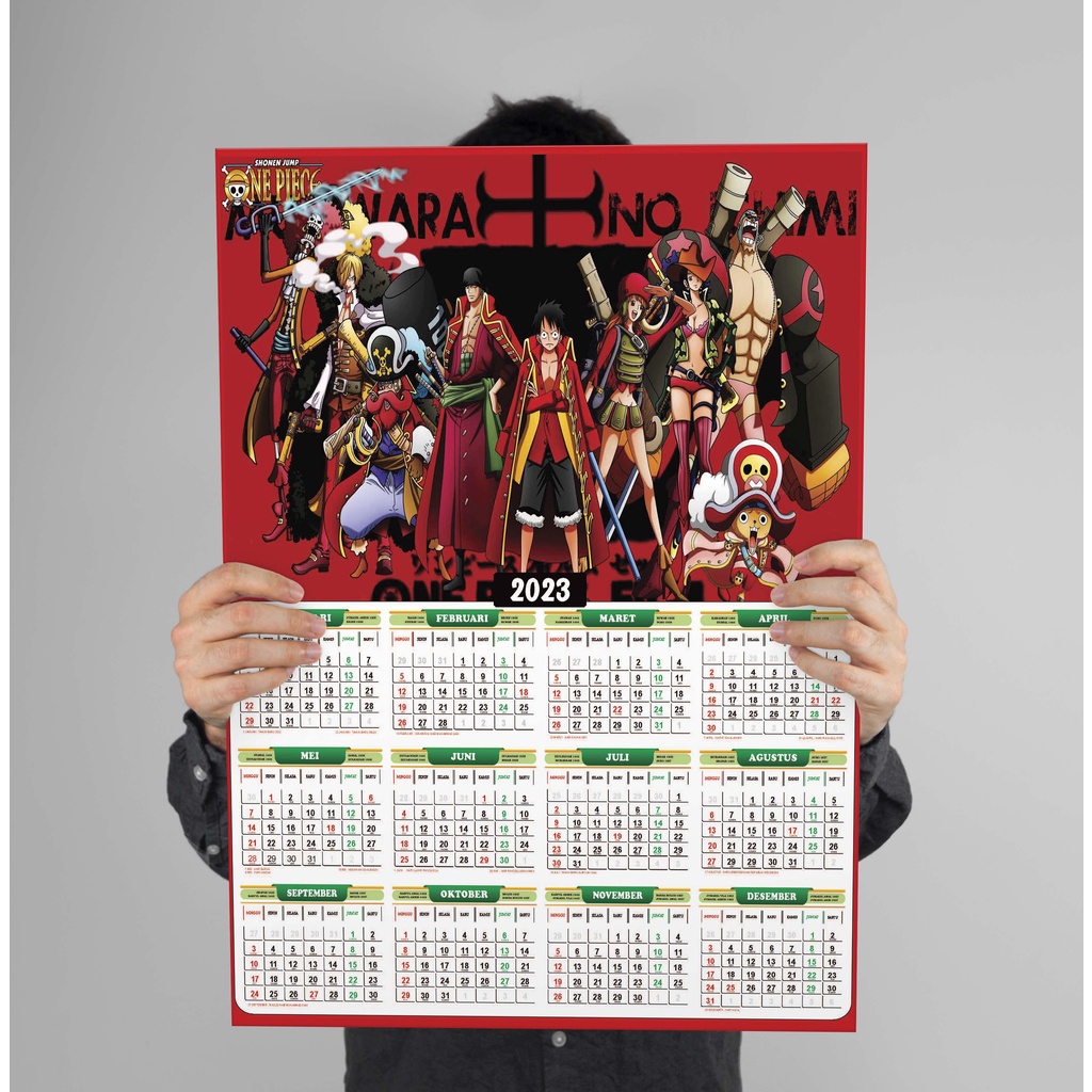 Jual Kalender 2024 Anime One Piece Film Shonen Jump, Full 12 Bulan