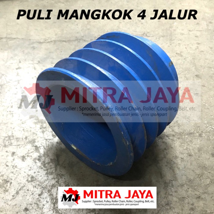 Jual PULI BESI MANGKOK B4 X 4 INCH POLI PULLEY PULLY BESI ANCURAN 4 ...
