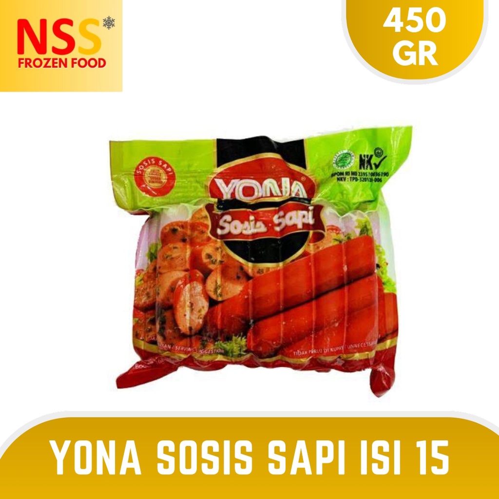 Jual Yona Sosis Sapi Isi 15 450 Gr Shopee Indonesia