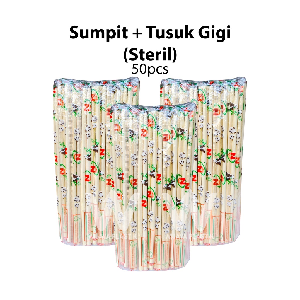 Jual Sumpit Bambu Steril + Tusuk Gigi 50 Pasang NAGOYA MISO ALIBABA ...