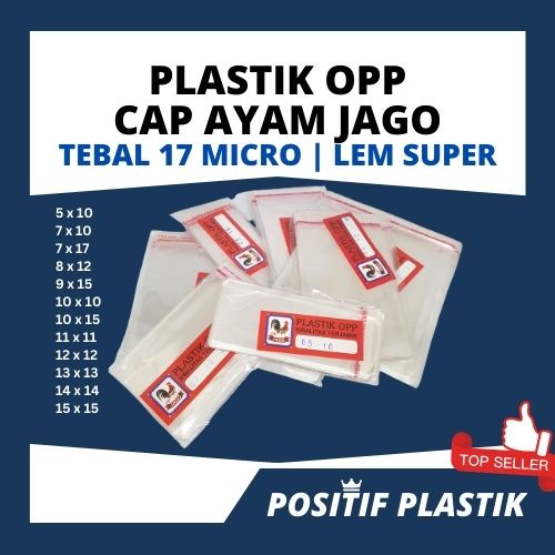 Jual Plastik OPP Cap Ayam Jago tebal 17 micro - ukuran kecil | Shopee ...