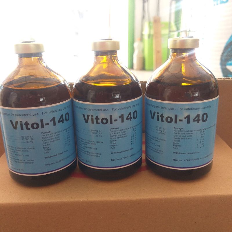 Jual Vitol-140 Memperbaiki kondisi dan produktivitas ternak 100 ml ...