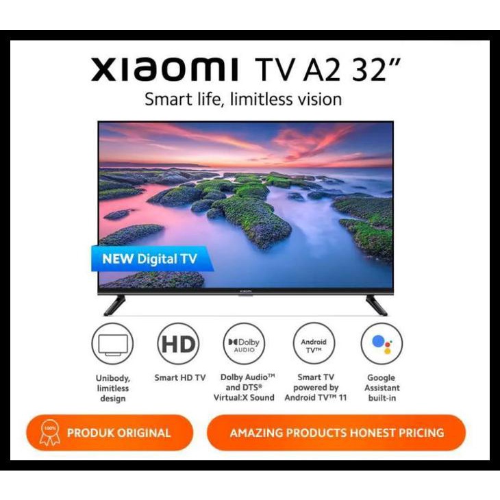 Jual Xiaomi Tv A2 32 Smart Hd Dolby Audio Android Tv Google Play