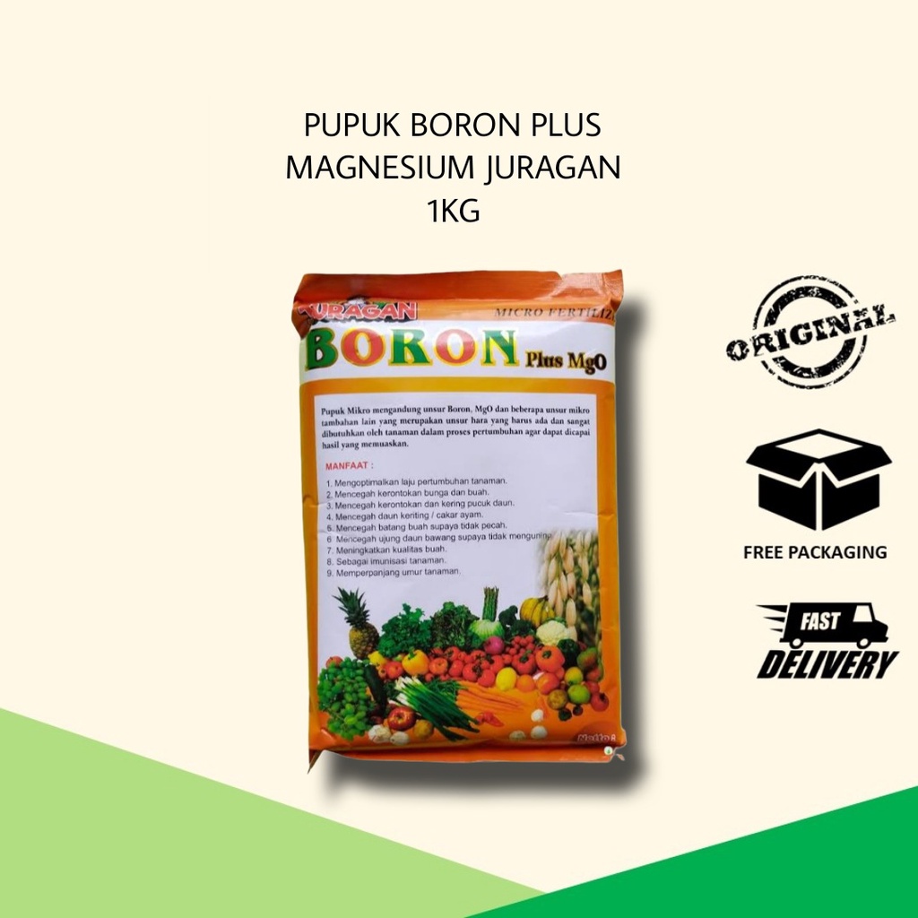 Jual Pupuk Boron Plus Magnesium Juragan 1 Kg Micro Fertilizer Tanaman ...