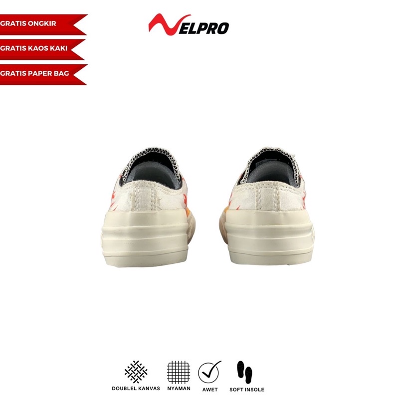 Jual Velpro White Flame Jagged| Sepatu Original | Sepatu Pria | Sepatu ...