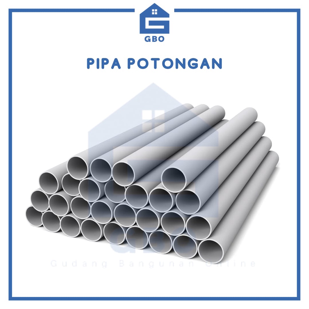 Jual Pipa Potong TEBAL 1 2 3 4 1 AW INCH IN Paralon Potongan 50cm