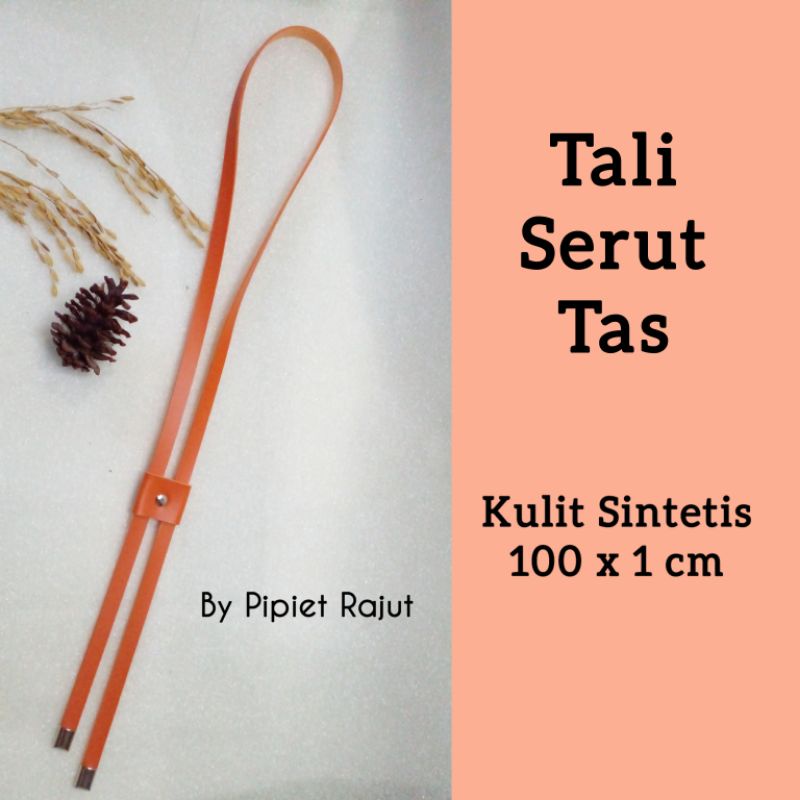 Jual Tali Serut Tas Rajut 100 x 1 cm || Bahan Kulit Sintetis