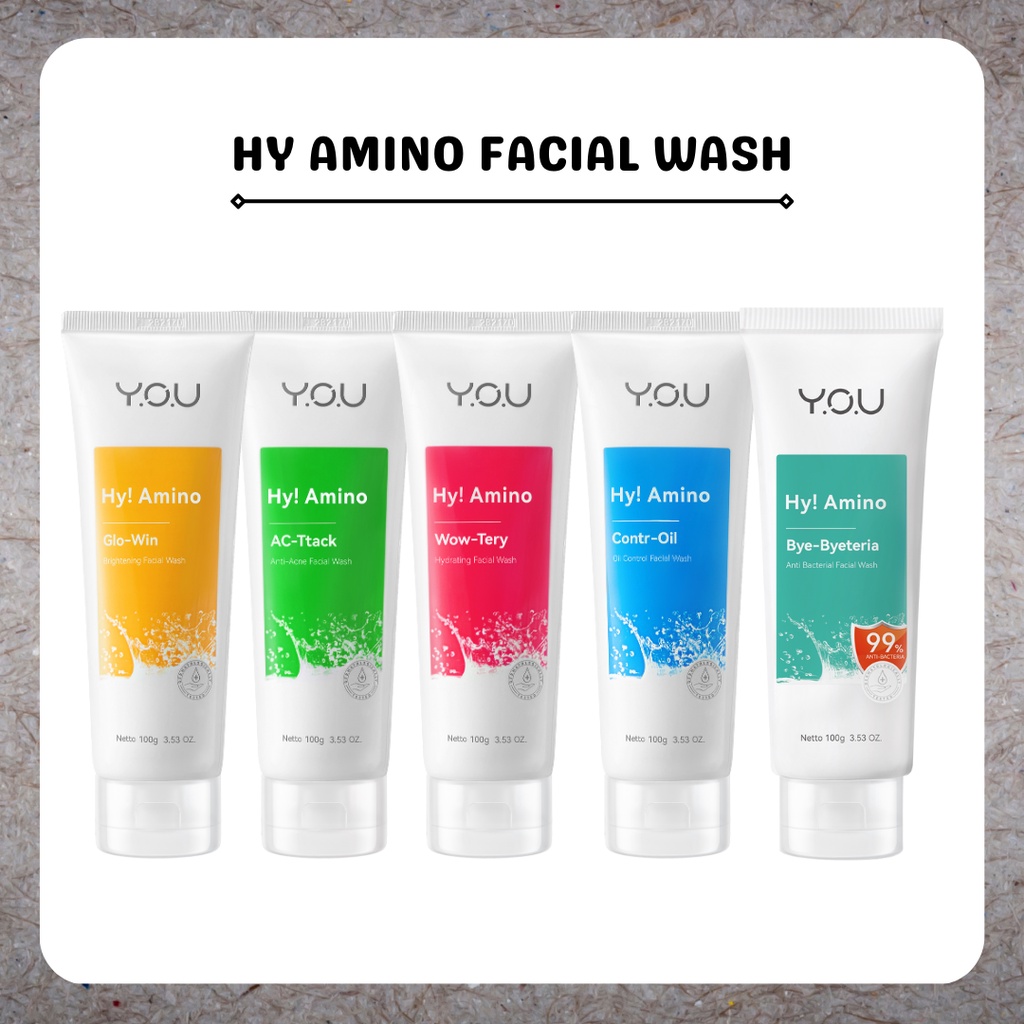 Jual You Hy Amino Facial Wash Anti Acne Oil Control Brightening