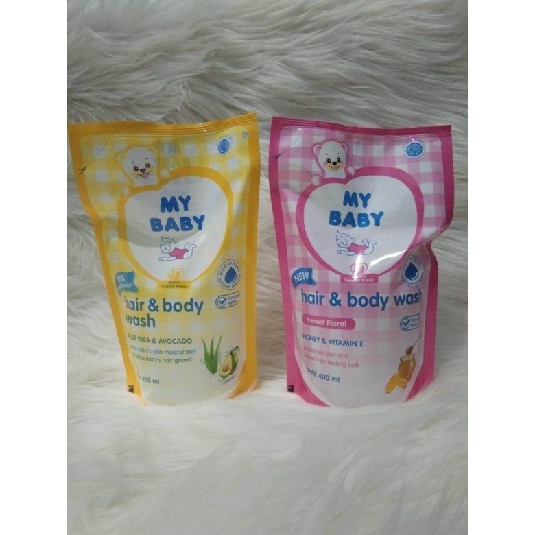 Jual MY BABY Hair & Body Wash Refill 400ml Sabun Bayi & Shampo Isi