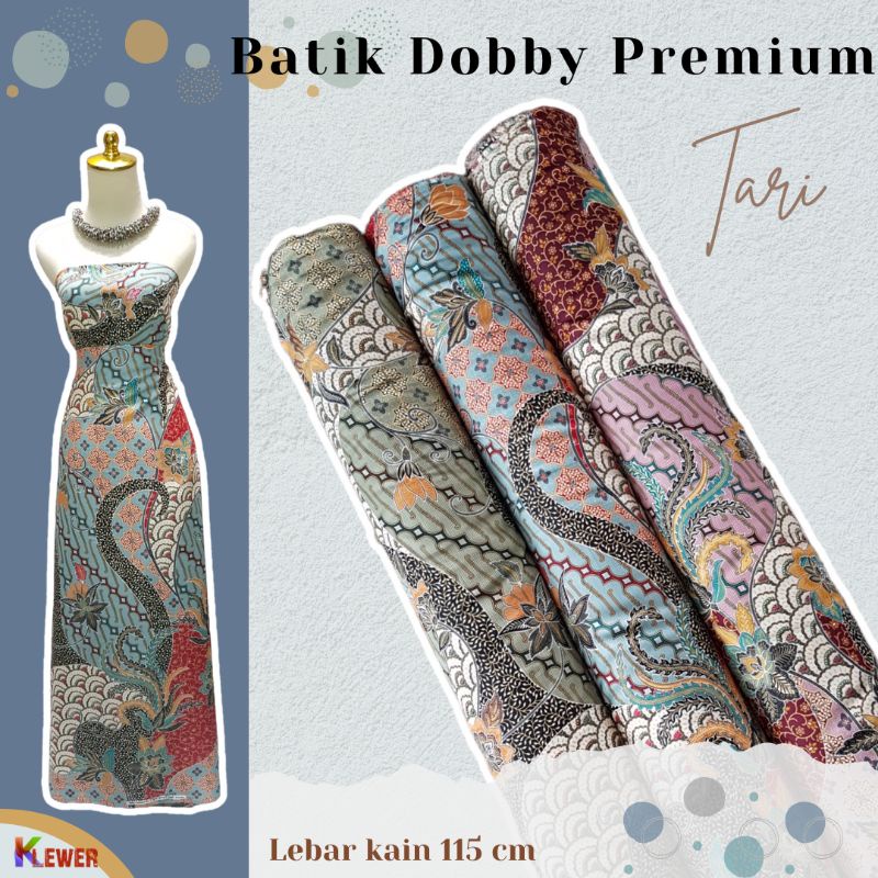 Jual Bahan Kain Batik Dobby Sutra Tari Batik Dobi Halus Lembut Murah ...